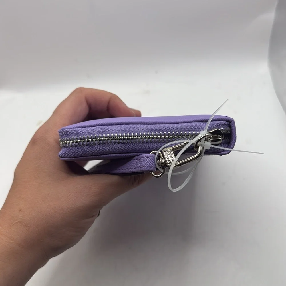 NWT Steve Madden Purple Wristlet Bzipeee Boxed Wallet Clutch Zip Around ID Card - Picture 4 of 16